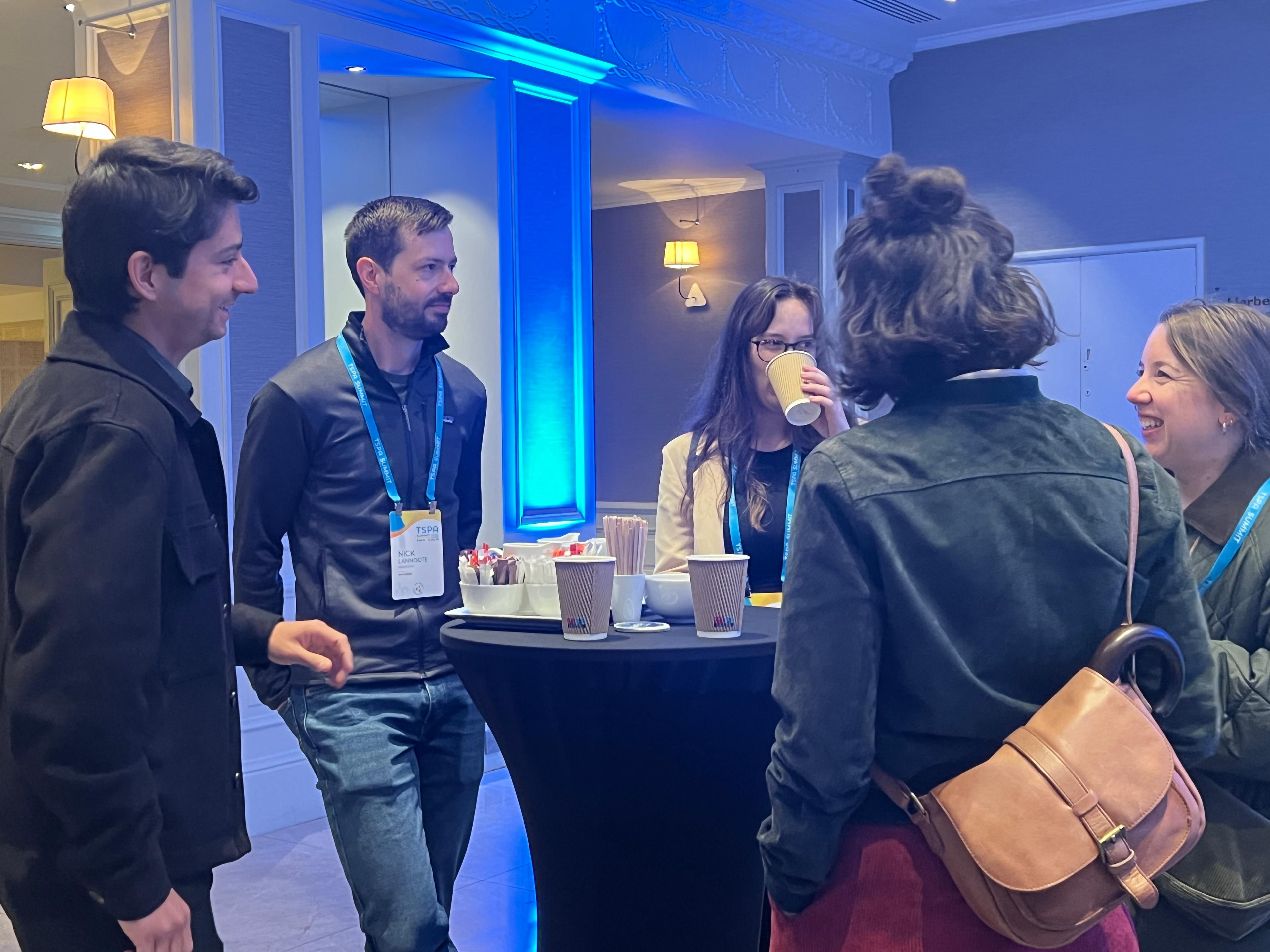 Attendees networking at EMEA 2025